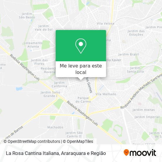La Rosa Cantina Italiana mapa