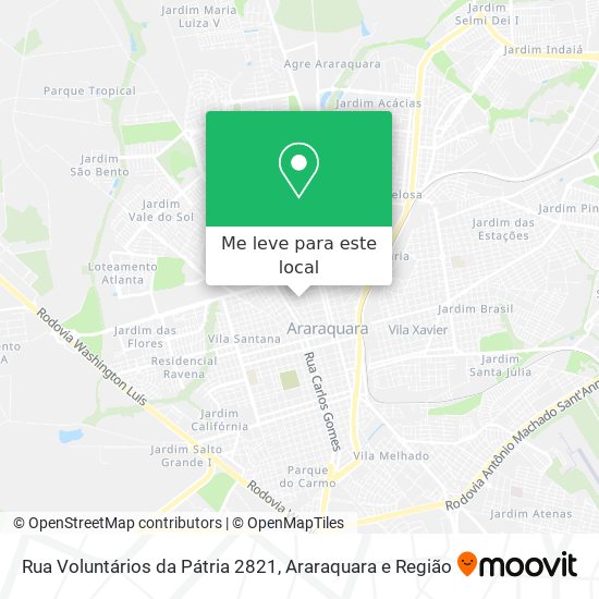 Rua Voluntários da Pátria 2821 mapa