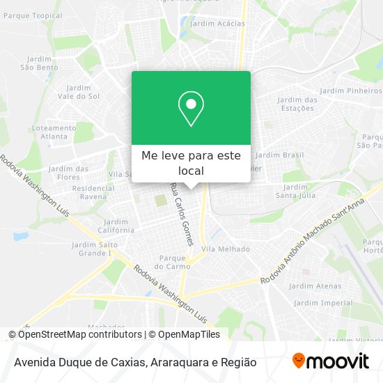 Avenida Duque de Caxias mapa
