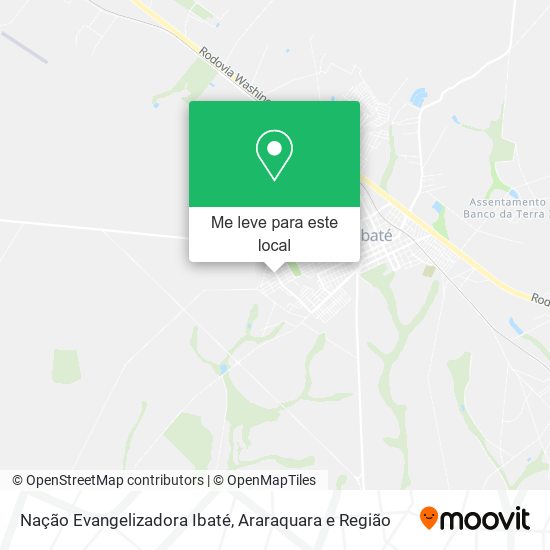Nação Evangelizadora Ibaté mapa