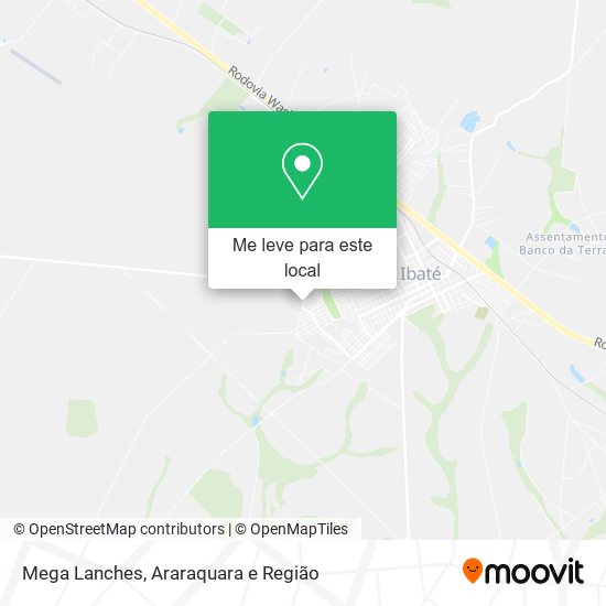 Mega Lanches mapa