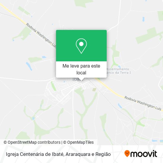 Igreja Centenária de Ibaté mapa