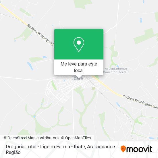 Drogaria Total - Ligeiro Farma - Ibaté mapa