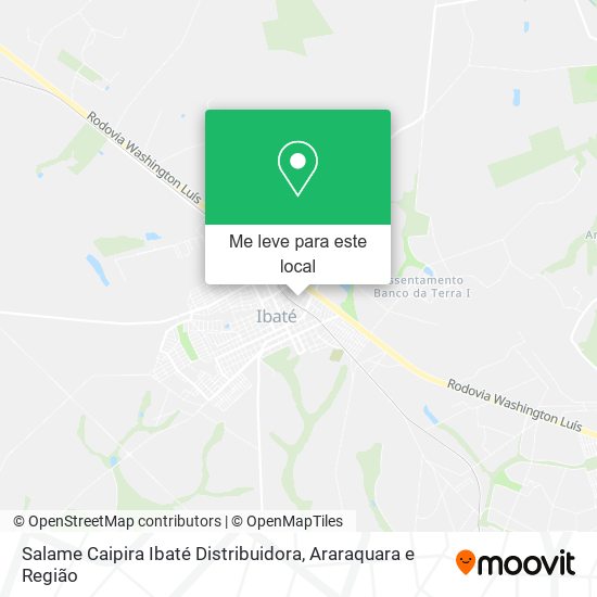 Salame Caipira Ibaté Distribuidora mapa