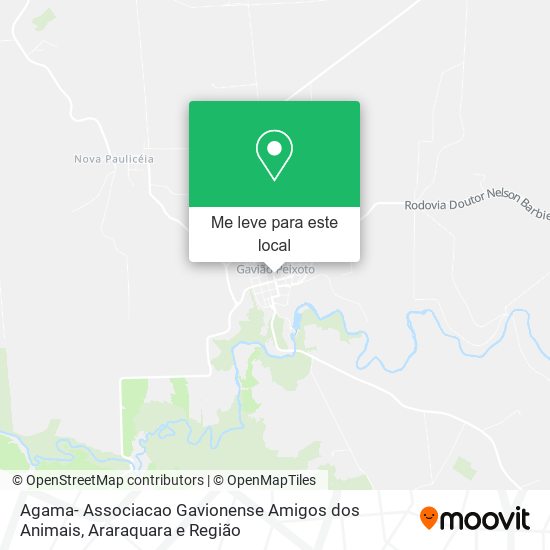 Agama- Associacao Gavionense Amigos dos Animais mapa