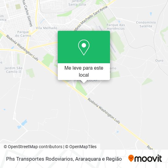 Phs Transportes Rodoviarios mapa