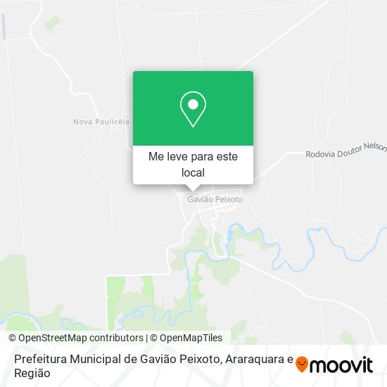 Prefeitura Municipal de Gavião Peixoto mapa