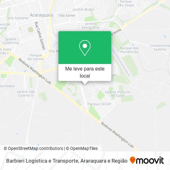 Barbieri Logistica e Transporte mapa