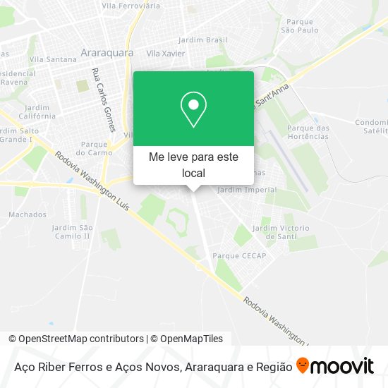 Aço Riber Ferros e Aços Novos mapa