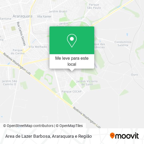 Area de Lazer Barbosa mapa