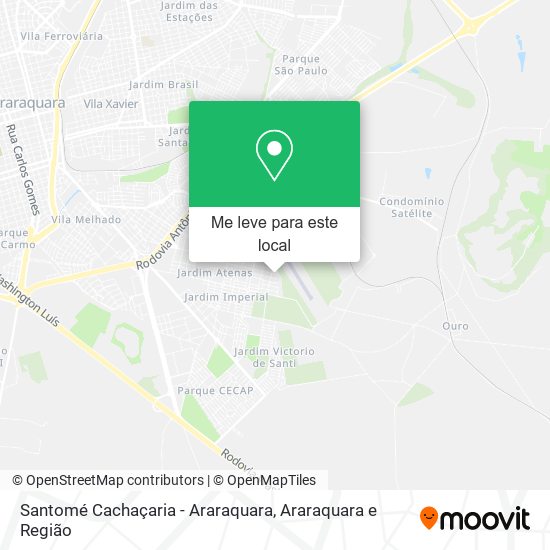 Santomé Cachaçaria - Araraquara mapa