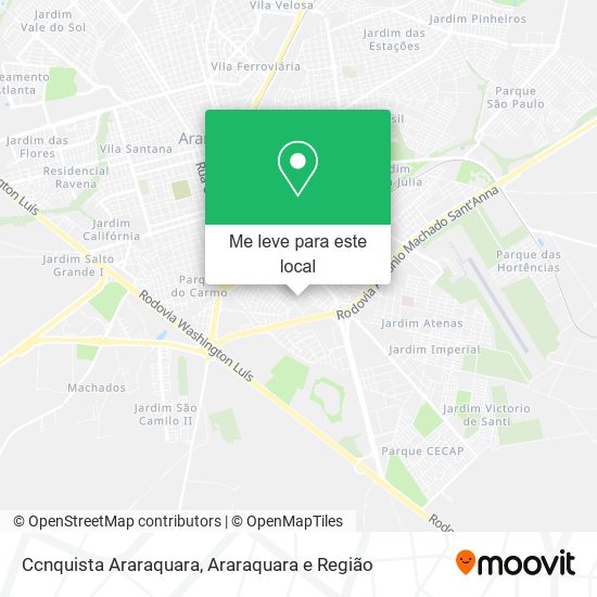 Ccnquista Araraquara mapa