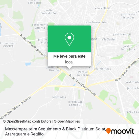 Maxxempreiteira Seguimento & Black Platinum Solar mapa