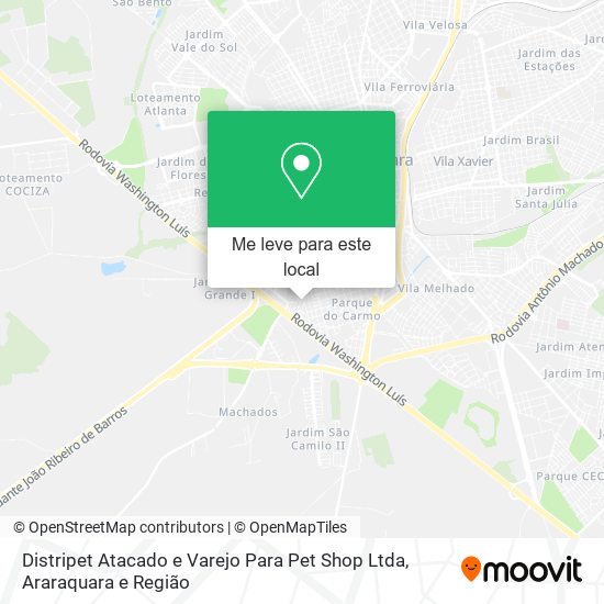 Distripet Atacado e Varejo Para Pet Shop Ltda mapa