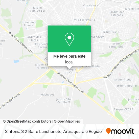 Sintonia,S 2 Bar e Lanchonete mapa