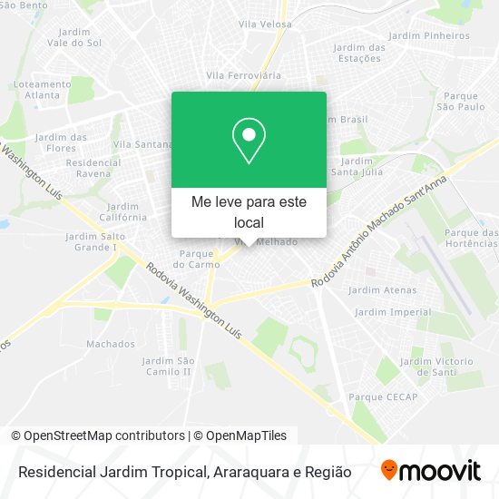 Residencial Jardim Tropical mapa