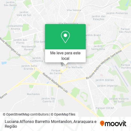 Luciana Affonso Barretto Montandon mapa