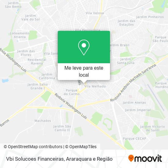 Vbi Solucoes Financeiras mapa