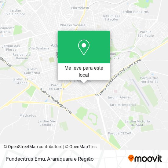 Fundecitrus Emu mapa