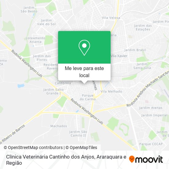 Clínica Veterinária Cantinho dos Anjos mapa