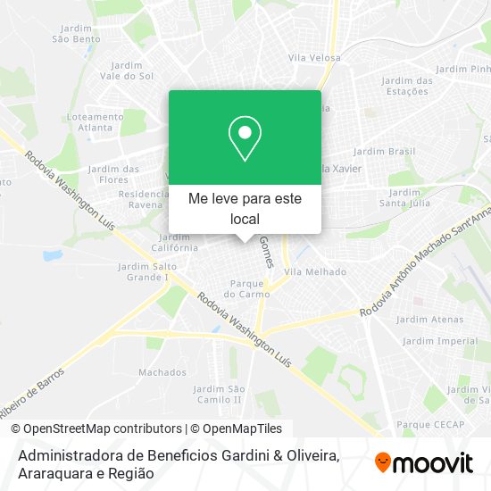 Administradora de Beneficios Gardini & Oliveira mapa