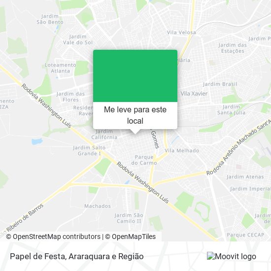 Papel de Festa mapa