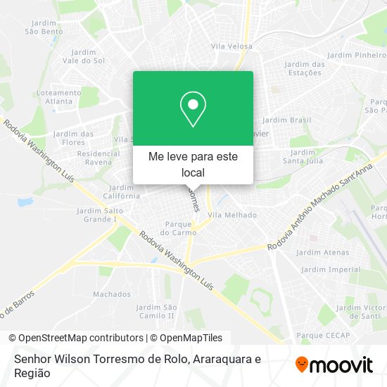 Senhor Wilson Torresmo de Rolo mapa