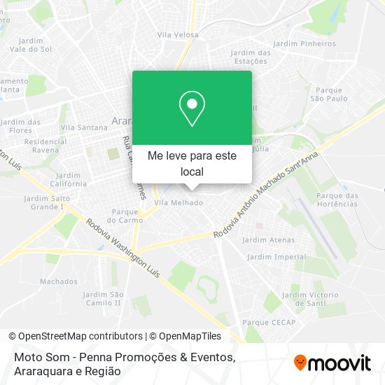 Moto Som - Penna Promoções & Eventos mapa