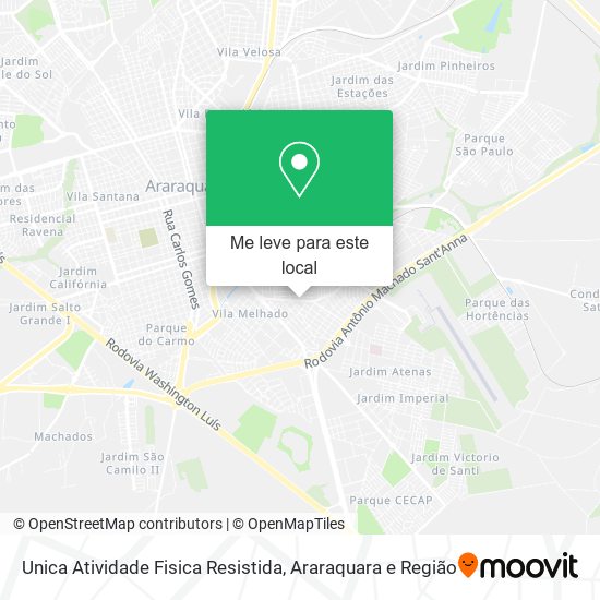 Unica Atividade Fisica Resistida mapa