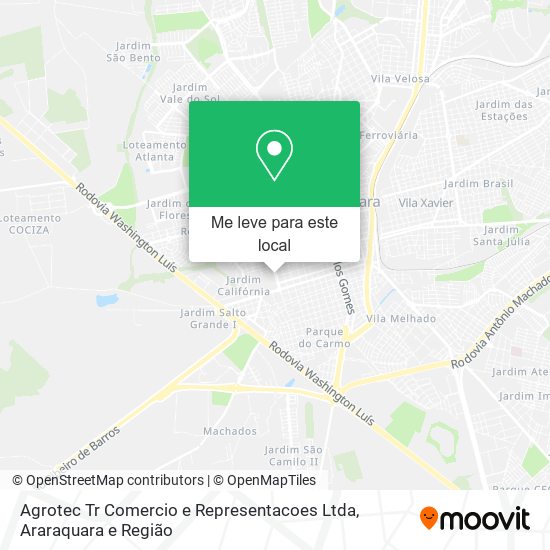 Agrotec Tr Comercio e Representacoes Ltda mapa