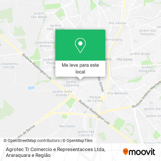 Agrotec Tr Comercio e Representacoes Ltda mapa