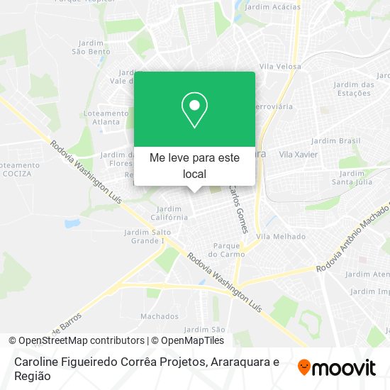 Caroline Figueiredo Corrêa Projetos mapa