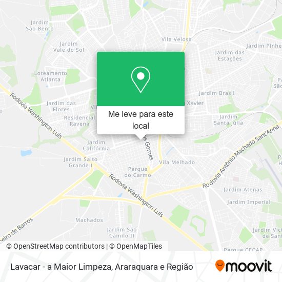 Lavacar - a Maior Limpeza mapa