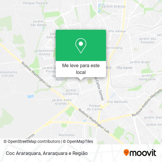 Coc Araraquara mapa