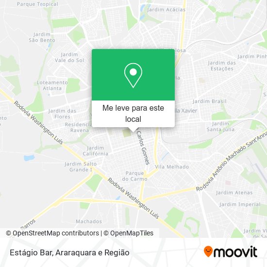 Estágio Bar mapa