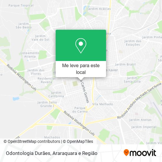 Odontologia Durães mapa