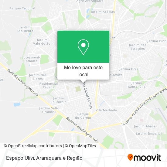 Espaço Ulivi mapa