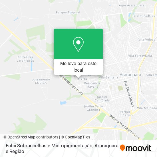 Fabii Sobrancelhas e Micropigmentação mapa