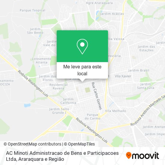 AC Minoti Administracao de Bens e Participacoes Ltda mapa
