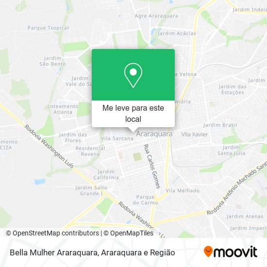 Bella Mulher Araraquara mapa