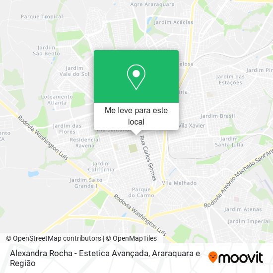 Alexandra Rocha - Estetica Avançada mapa