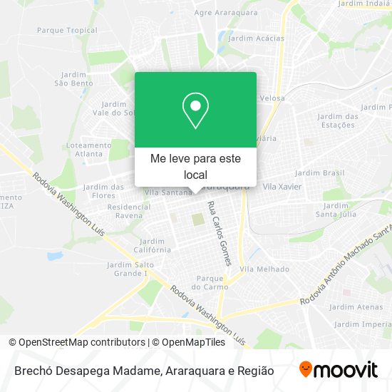Brechó Desapega Madame mapa