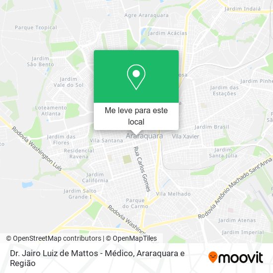 Dr. Jairo Luiz de Mattos - Médico mapa