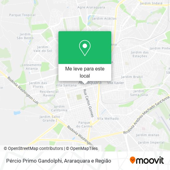Pércio Primo Gandolphi mapa