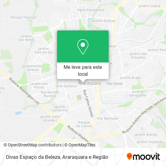 Divas Espaço da Beleza mapa