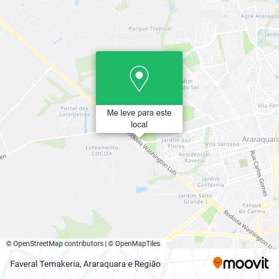 Faveral Temakeria mapa
