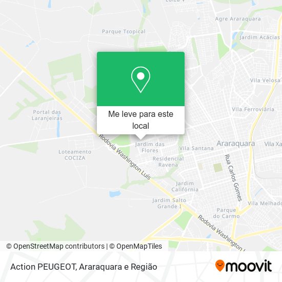 Action PEUGEOT mapa