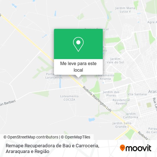 Remape Recuperadora de Baú e Carroceria mapa