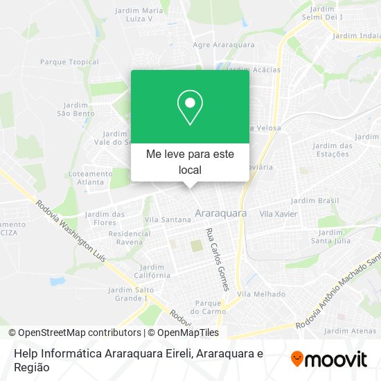 Help Informática Araraquara Eireli mapa