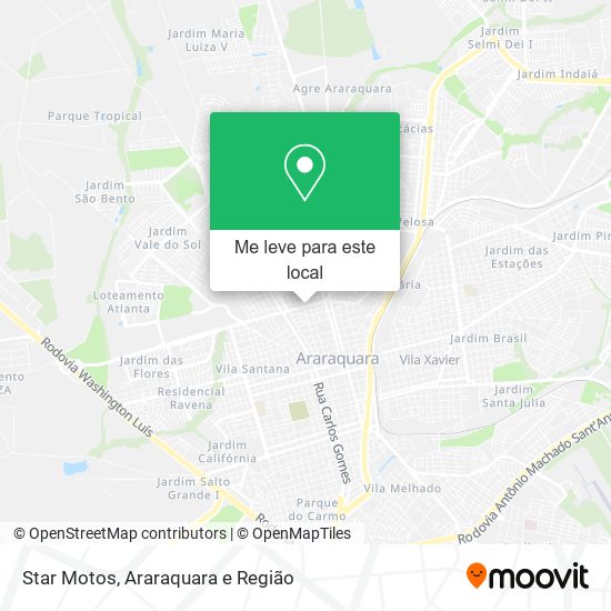 Star Motos mapa